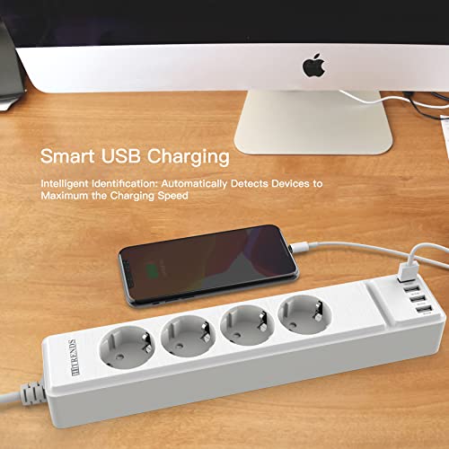 HITRENDS - Multipresa elettrica USB [cavo 3M