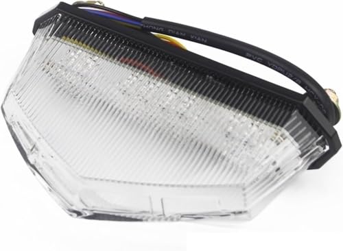 Luz trasera para motocicleta de alta luminosidad transparente para CRF y WR