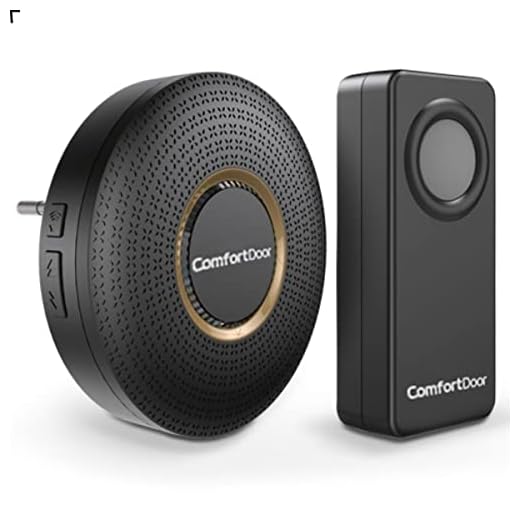 Campainha Sem Fio - Bivolt Preta - Comfort Door