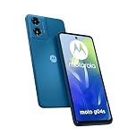 Moto g04s (4/128GB, Display 6.56" HD+ 90 Hz, comparto fotografico da 50MP, batteria 5000 mAh, ricarica wireless 15W, IP52, Android 14, Caricabatterie e Cover inclusi in confezione), Satin Blue
