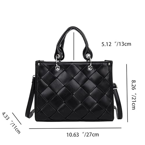 Woven Tote Bag for Women Vegan Leather Top Handle Summer Beach Purses and Handbags Handmade Shoulder Bag Crossbody2