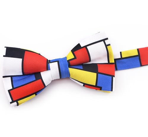 Image of OCIA Cute Pattern Pre-tied Bow Tie Adjustable Bowties for Adult & Children