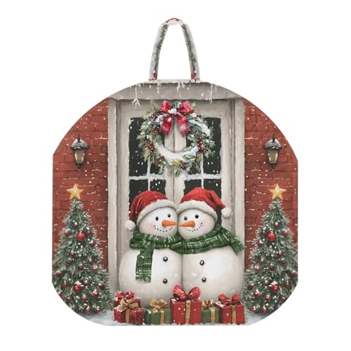 Vanideaoty Chrstmas Snowman Baby Lounger Cover Removable Lounger Cover Breathable & Comfortable Infant Lounger Cover with Elastic Band (Cover Only)