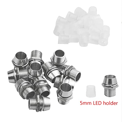 Set de 70 LEDs pre-cableados 5mm con portadiodos y clips 9V miniatura 4