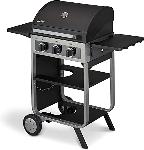 Enders Brooklyn Next 3 Barbacoa gas y barbacoa portátil - Barbacoa de gas acero inoxidable con...
