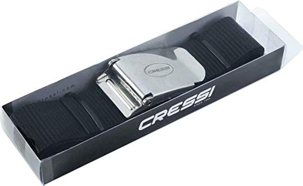 Cressi Nylon Weight Belt with Metal Buckle for Freediving and Spearfishing- Paros - Designed in Italy