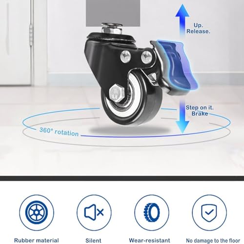 Soporte móvil para TV de 32-60 pulgadas con ruedas miniatura 6