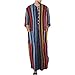 short sleeve Long Sleeve Robe Ramadan Muslim Dress Middle East Striped Cotton Long Thobe Kaftan Embellished Henley Shirts 2023 mens beach shirts Red M