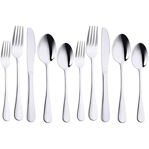 Ur Bt Option 10 Pieces Silverware Flatware Cutlery Set Cover