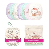 The Original MakeUp Eraser 7-Day Set, Erase All Makeup With Just Water, Including Waterproof Mascara, Eyeliner, Foundation, Lipstick, Sunscreen, and More! Hello Kitty & Friends Go Glamping, 7ct
