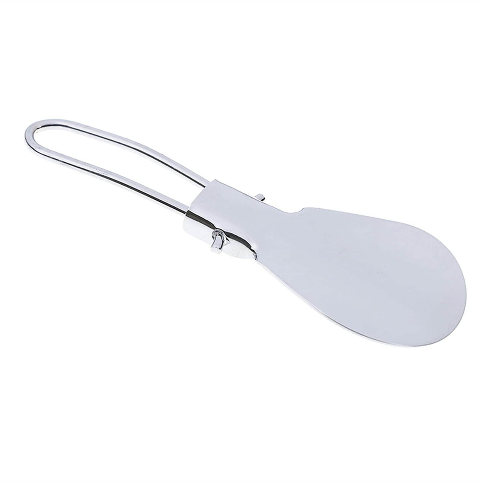 Calzador, Calzador de Mango Largo, Calzador Plegable portátil de Acero Inoxidable, Calzador Plegable de Metal, Calzador portátil, Calzador con Mango Largo, Plateado