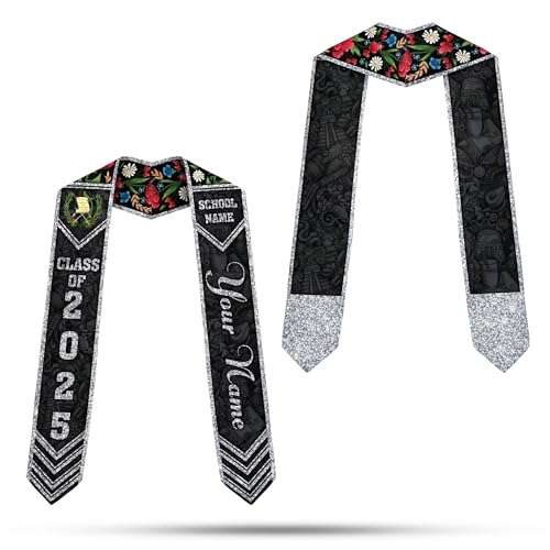 MonkeyVan Personalized Guatemalan Graduation Sash 2025,Custom Guatemala Flag Stole,Guatemala Graduation Stole Class of 2025 S194