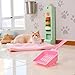 Myuiao Pink Cat Litter Scoop,Tray with Handle Compact Solid Color Cat Litter Sifter Coffee One Size for Tofu Cat Litter and Clay Litter, Durable ABS Plastic Litter Scoop