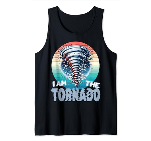 Hombre Tornado Tormenta Tourbillon Soy el diseño divertido tornado Camiseta sin Mangas