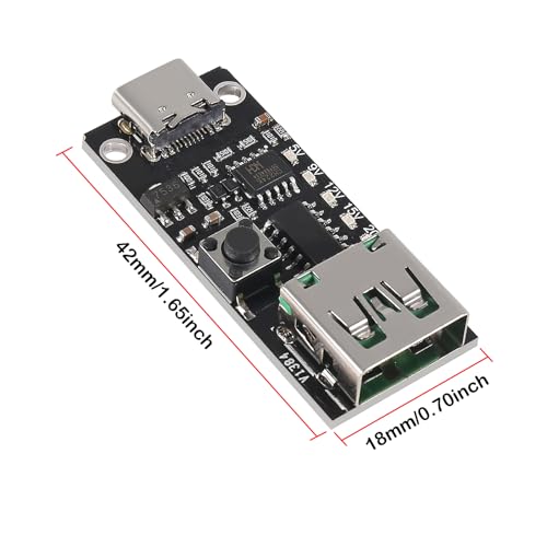 Image of 4pcs USB-C PD QC DC 5V 9V 12V 15V 20V Adjustable Voltage Power Trigger Module 5A Type-C Female USB Port Input (Type-C Female USB)