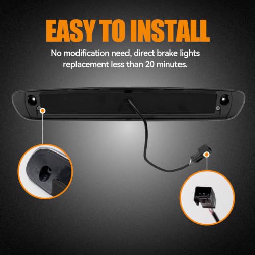 Image of Third 3rd Brake Light LED for 2007-2013 Chevy Silverado /GMC Sierra | High Mount Rear Center Cab Roof Top Brake Cargo Stop Light Assembly for 07-13 Silverado /Sierra 1500 2500HD 3500HD
