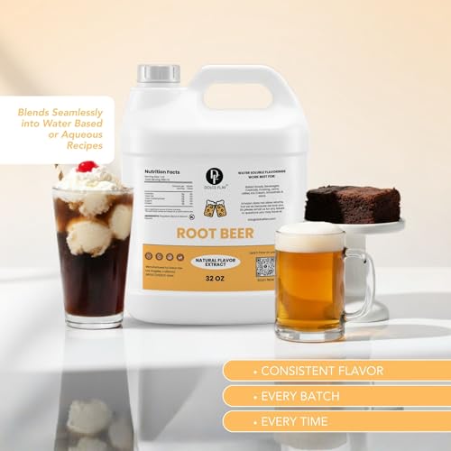 Image of Dolce Flav Natural Root Beer Flavoring Concentrate | Water Soluble | 32 Fl Oz
