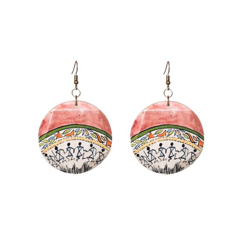 Image of Handcrafted Bohemian & Tribal Earrings for Women - Ethnic Brass, Floral & Festival-Inspired Statement Designs in Drop, Dangle, Hoop & Stud Styles