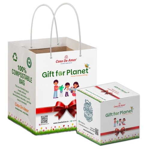 Image of Casa De Amor Gift for Planet Grow Your Own Vegetable Kit | Eco-Friendly Return Gift for Kids Birthday Party | DIY Gardening Kit with Pot, Seeds, Soil (Set of 1)