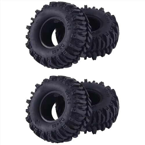 Roue 1/18 1/24 RC crawler caoutchouc 55X22mm haute densité