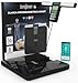 Bilancia Impedenziometrica Professionale Smart Wi-Fi Pesapersone Digitale 56 Misurazioni in Vetro Temperato 32x35cm Portata 220Kg GeniaScreen con Display LCD - per Massa Muscolare Grasso BMI Bluetooth immagine