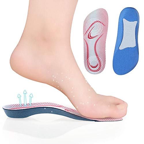 Orthotic High Arch Support Insoles, Foot Arch Insole, 2 Pcs 3/4 Orthotic Shoe Insole Foot Arch Insole Soft Close-Fitting Flat Feet Correction Orthotic Arch Support Shoe Inserts Insoles for Women Men