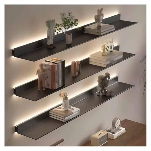 Étagère murale en métal pour illuminer un salon sombre sans lampe