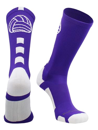 Volleyball Crew Socks for Girls, Women & Teens