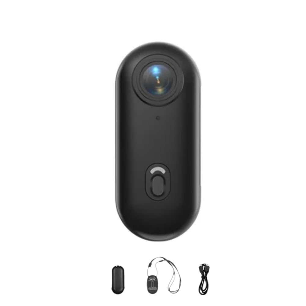 Mini videocamera 4K per il pollice, WiFi, 1080p, registrazione POV a mani libere, per lavoro, viaggi, passeggiate con animali domestici, nuoto, ciclismo, colore nero