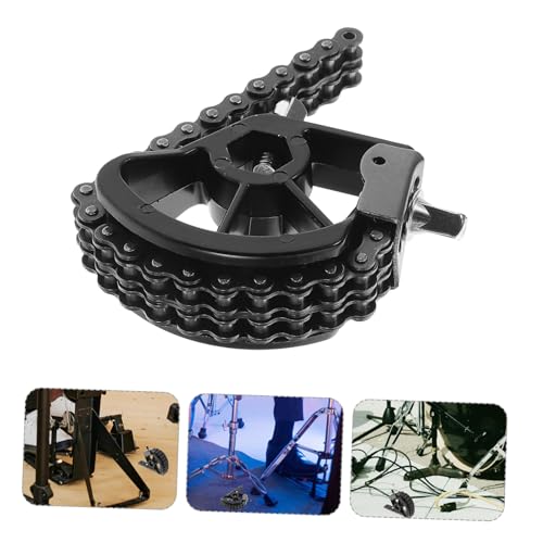 Pedal sencillo para bombo con doble cadena, negro miniatura 7