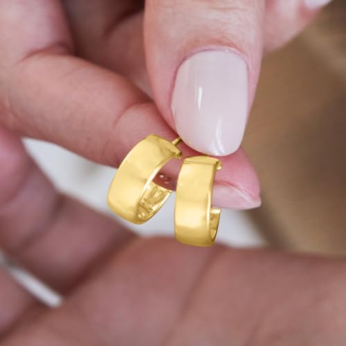 Image of Ross-Simons Italian 14kt Yellow Gold Huggie Hoop Earrings