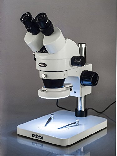 Image of AmScope 3.5X-90X Inspection Dissecting Zoom Power Stereo Microscope with 64-LED Light