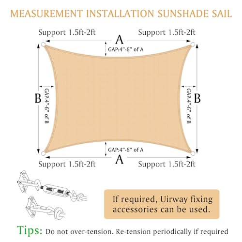 Uirway AM502746_21 20'X26' Sun Shade Sail thumb #2
