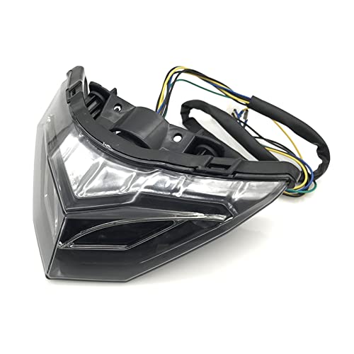 Feu moto antibrouillard LED intégré avec signal de frein et clignotants étanches bleu