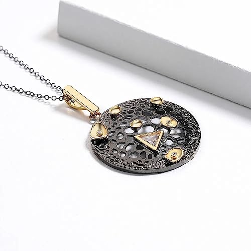 Collier punk pour femmes chaîne bicolore noire solution pour un style unique - 4