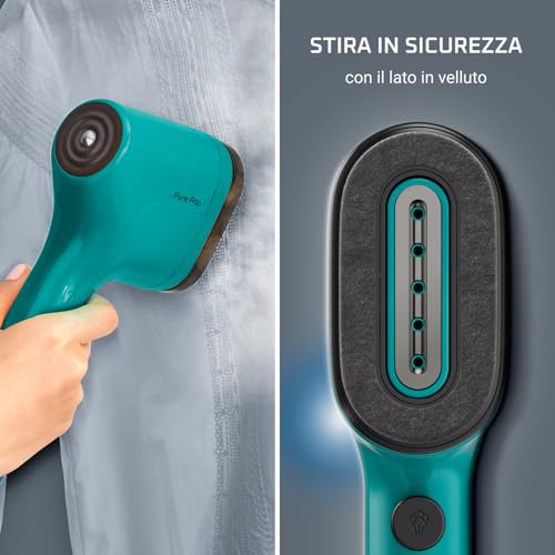 Rowenta DR2024 Pure Pop, Ferro da Stiro Verticale Portatile a Vapore, Utile per Stirare e Igienizzare i Tuoi Capi, con Sistema Reversibile, Riscaldamento Rapido, Potenza 1300W, Colore Verde 1 - 4