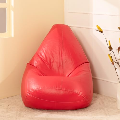 Image of Threadvibe Living Teardrop Bean Bag with Beans Colored Extra Large Teardrop Bean Bag Chair for Adults and Kids