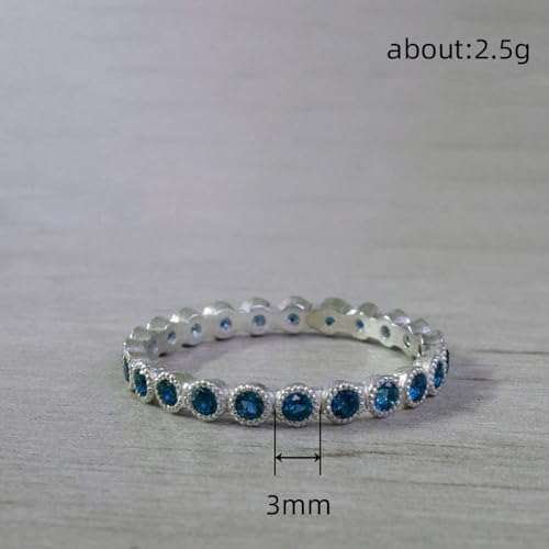 White Gold Plated Round Cubic Zirconia Inlaid Chic Minimalist Statement Ring Personalized Accessory Ideal for Women's Daily Casual Wear Party Holiday Anniversary Love Jewelry Gift2