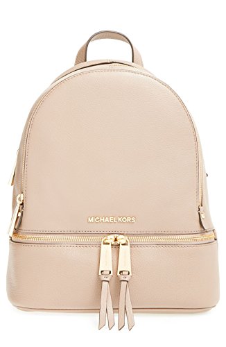 Michael Kors Rhea Zip Small Leather BackPack soft pink