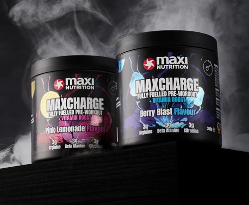 MaxiNutrition Max Charge Vitamin boosted Pre-Workout, Perfectly balanced formulation for boosting Energy & Physical Performance, Sugar-Free, Pink Lemonade flavour, 300g - Image 4