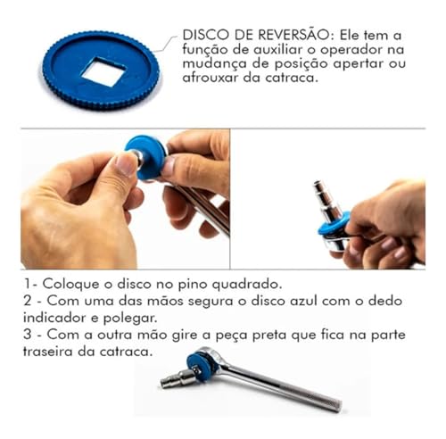 Conjunto Kit Jogo Chave Catraca Reversível Com Soquetes 40 Peças