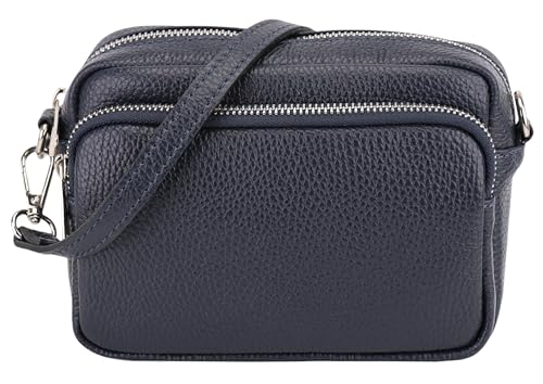 Sac à bandoulière cuir véritable SH Leder Pia G394 petit format