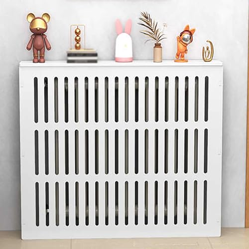 Cache-radiateur à lattes verticales pour masquer un radiateur de salon