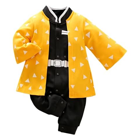Yierying Newborn Clothes Baby Boy Girl Long Sleeve Jumpsuit Cosplay Anime Printed Suitstoddler Cute Romper Cover