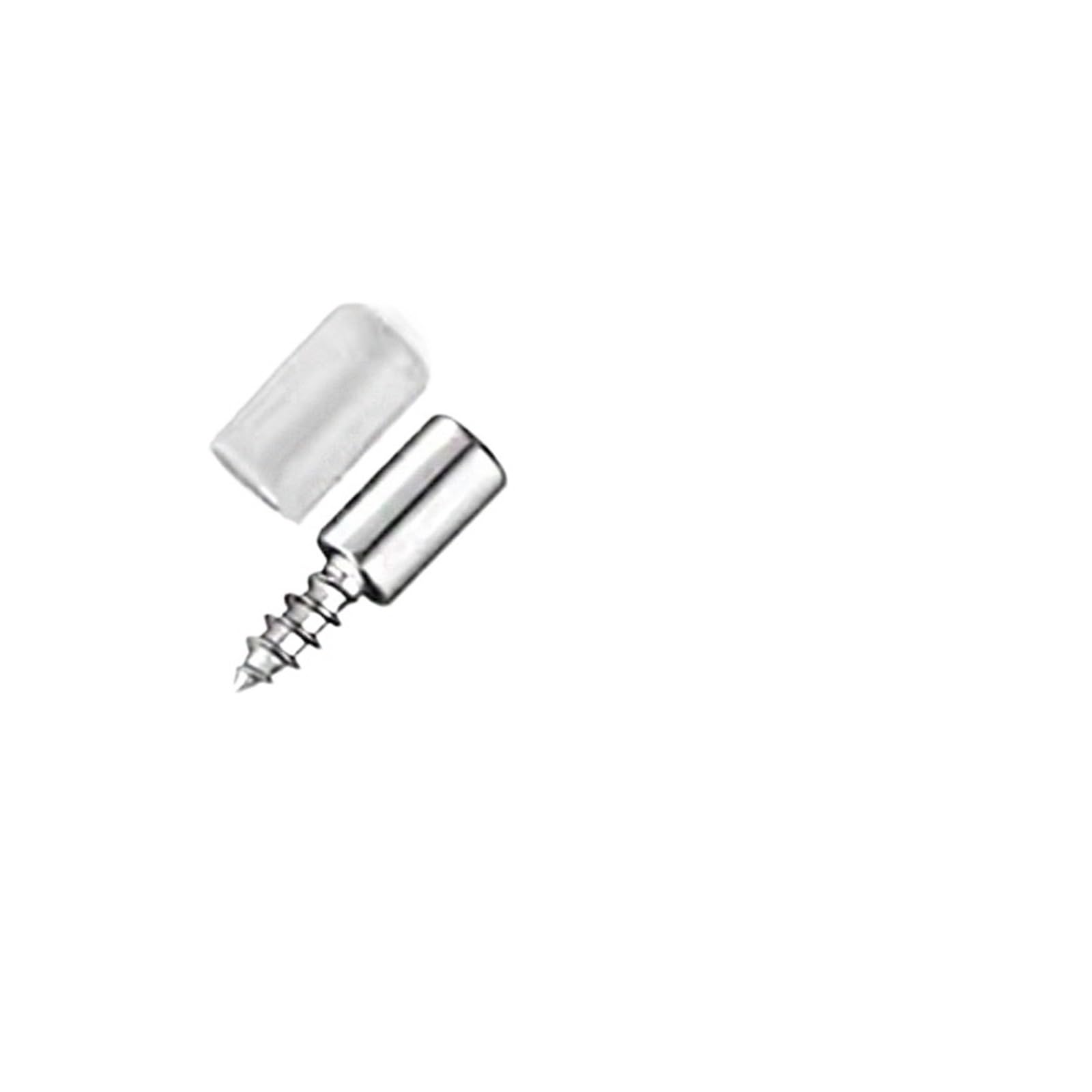 50 Set Di Viti Autofilettanti, Chiodo For Telaio Dell'armadio, Può Supportare Il Ripiano In Vetro, Vite Con Manicotto Antiscivolo Trasparente Accessori Hardware(50 Set)