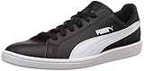 Gummi-Außensohle Puma Puma Smash Leather, Unisex-Erwachsene Tennisschuhe, Schwarz, 44 EU