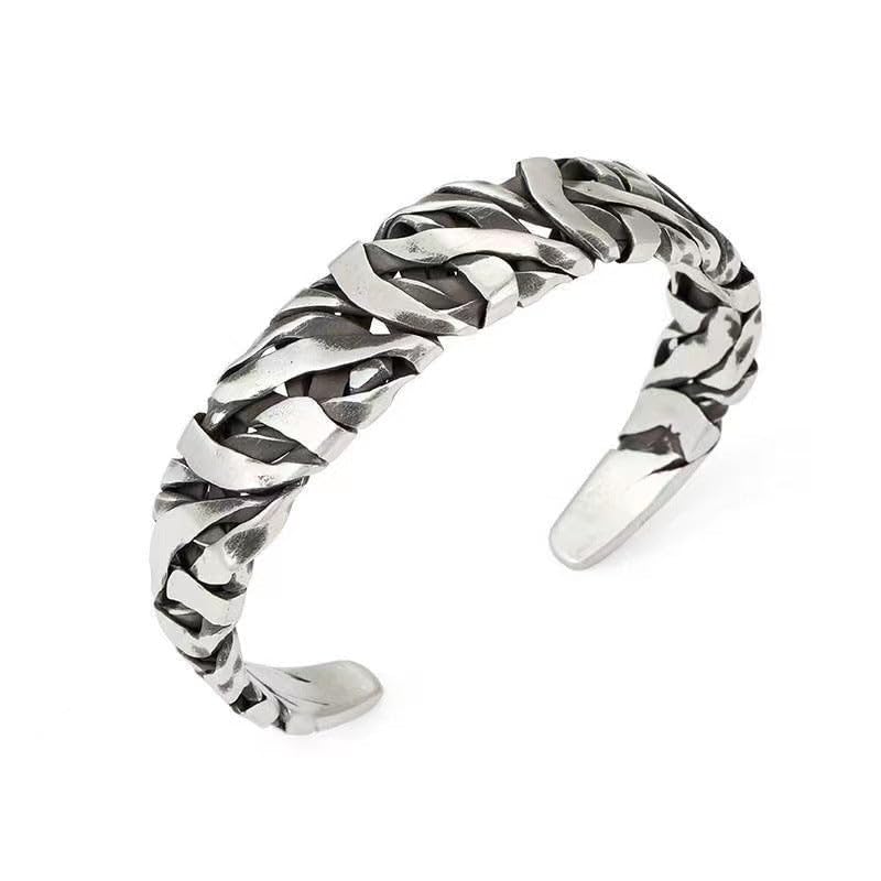 Image of Salty Alpha Anti Tarnish Bracelet for Men | Hand Bands for Boys | Wrist Bracelets for Man | Fashion Jewellery Accessories | Stylish Minimal Jewelry | Gift for Marriage, Birthday, Anniversary