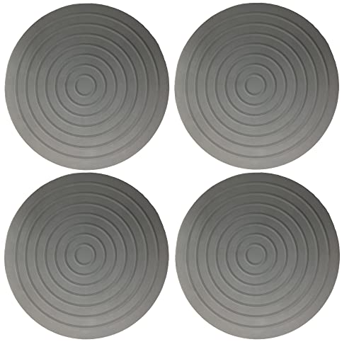 4 patins pour lave-linge et sèche-linge Anti-vibration | Anti-Dérapant | Antichoc | Fabrication 100% française | 80mm | Universel Cover