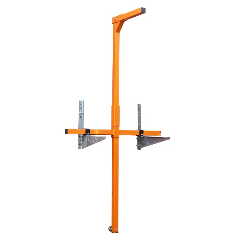 icVantA Hand-cranked Small Crane+Bracket Air Conditioner External Machine Crane, Repair Lift Bracket Portable Lifting Machine 1pcs Set (Color : Only Shelf not Winch) (with 15M Winch)