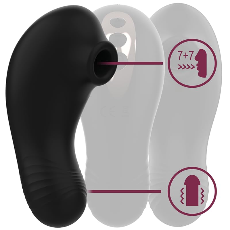 SHUSHU PRO STIMULATOR CLITORAL 2 POWERFULL MOTORS BLACK